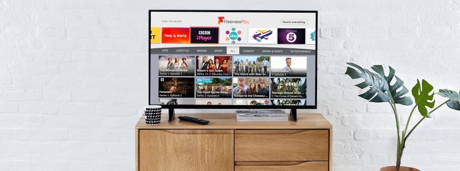 A customer's lounge with a completed Netsat Aerials TV setup